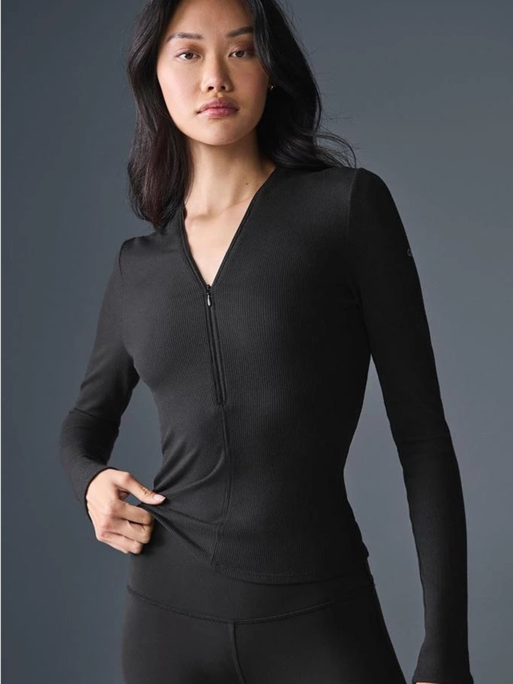 Alo Yoga ribbed mesmerize long sleeve top